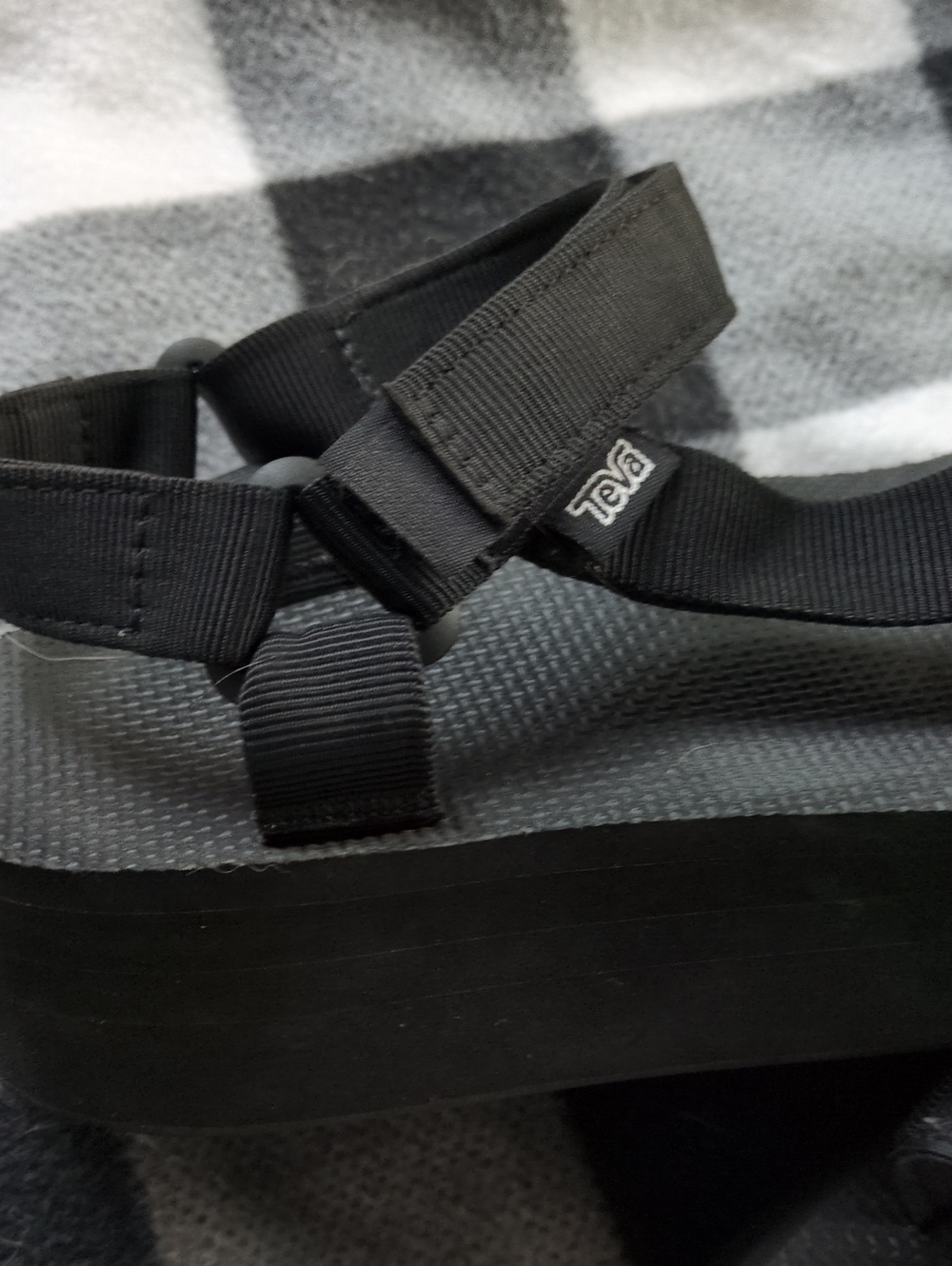 Teva Black Platform Strappy Sandals - Picture 2 of 4
